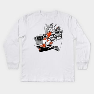 Skate Rider Kids Long Sleeve T-Shirt